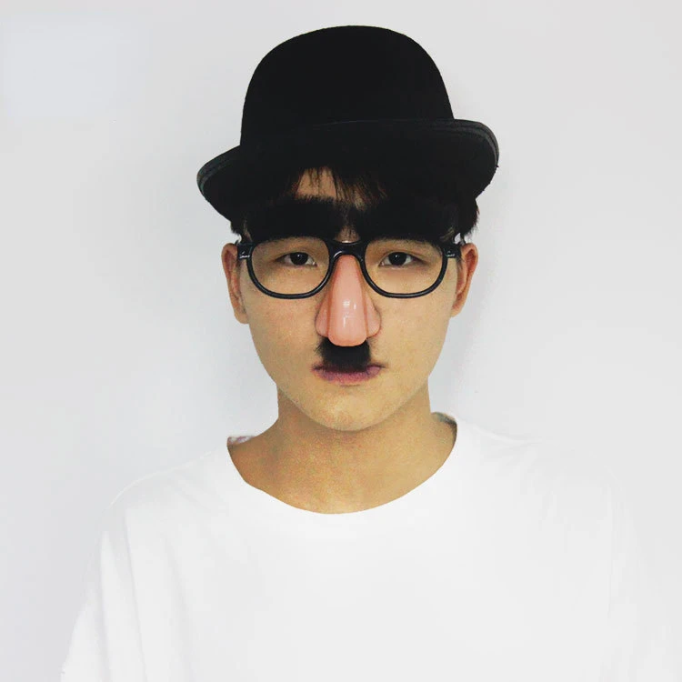 Halloween Disguise Moustache Glasses Contrast Funny Glasses Party Mustache Funny Adult Big Nose Party Favor Supplies Kids Gifts