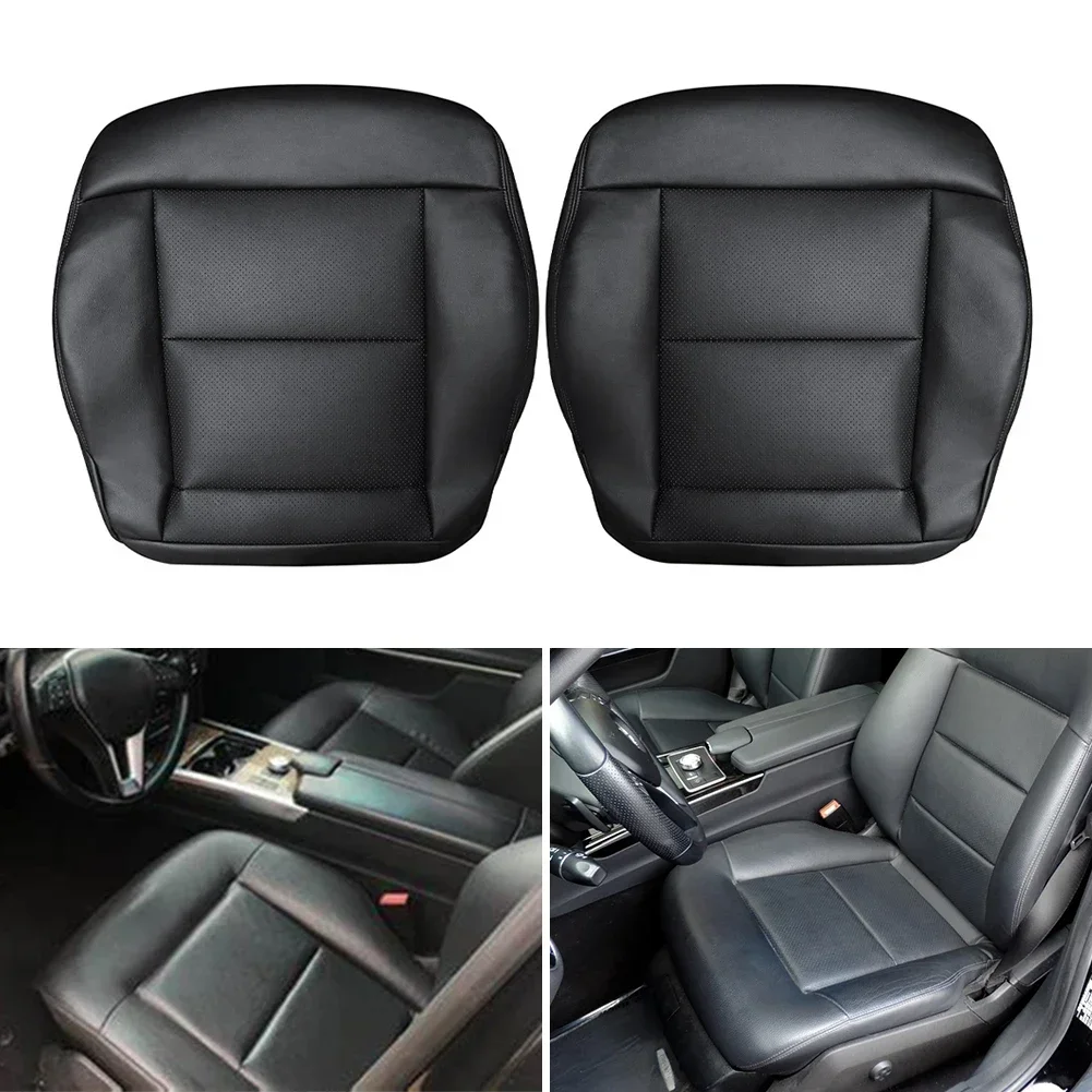 

Driver/Passenger Side Seat Cover Bottom Leather Seat Covers Replacement for E350 E550 2010-2014