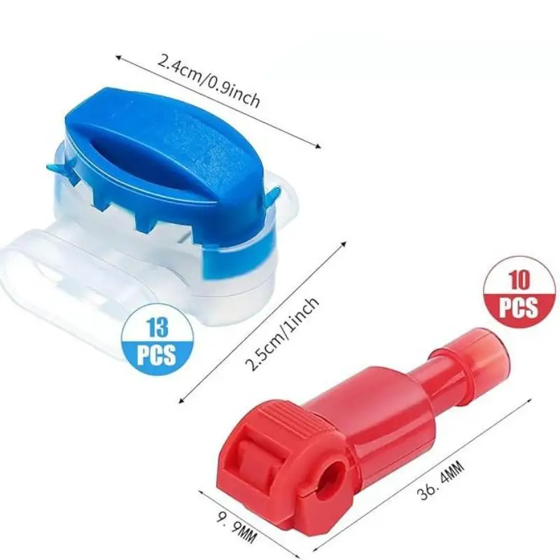 20 Pcs Waterproof Wire Connector Automatic Stripping Terminal Cable Splice Joint For Lawn Mower Garden Landscape Lighting