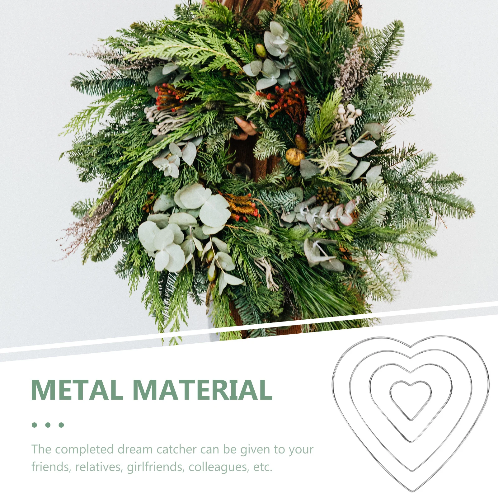 16pcs Metal Lace Hoop For Diy Dream Catcher Silver Craft Rings Decorative Iron Wreath Home Wall Hanging Art Decor