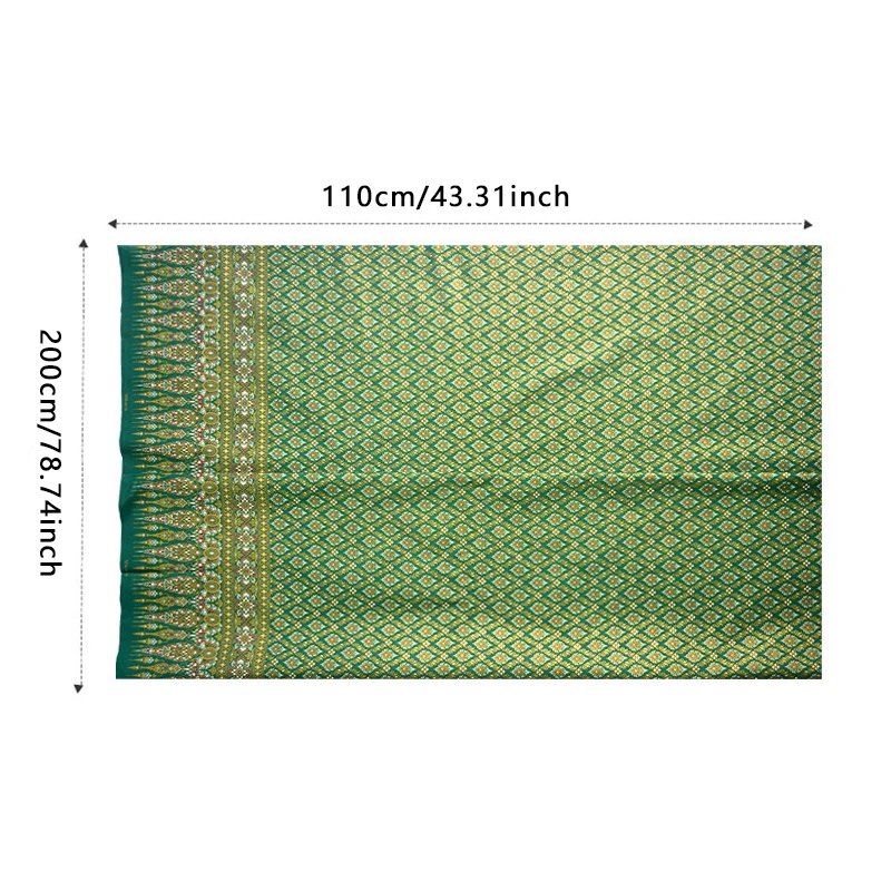 

110X200cm Thai Traditional Cotton Bedend Cloth Sheet SPA massage beauty bed Sheet Set Diy Fabric Skirt Tube Dress Decoration