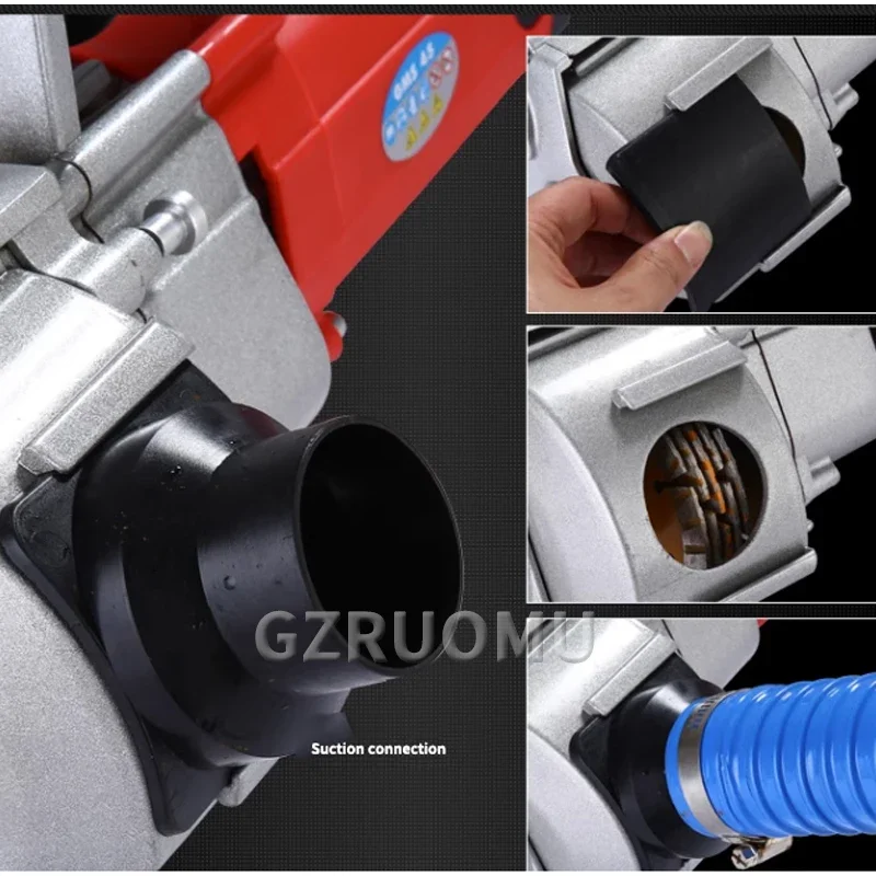 KC Slotting Machine - 4KW Electric Groover, One-Time Molding Dust-Free Grooving Tool for Red Brick, Concrete, Granite & Marble