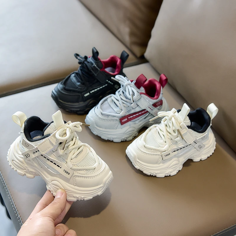 

Kids Casual Sports Shoes Handsome Breathable Boys Girls Sneakers Soft Bottom 2026 Brand New Children Running Shoes Trendy