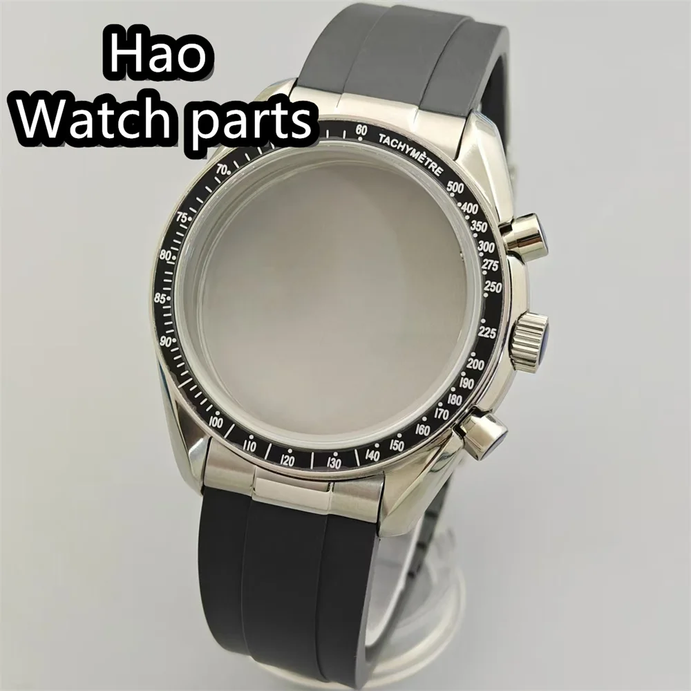 Корпус BLIGER VK63, корпус 40 мм, роскошный корпус из нержавеющей стали из стекла Coaetd, подходит для стального ремешка механизма VK63 VK64, и резинового ремешка