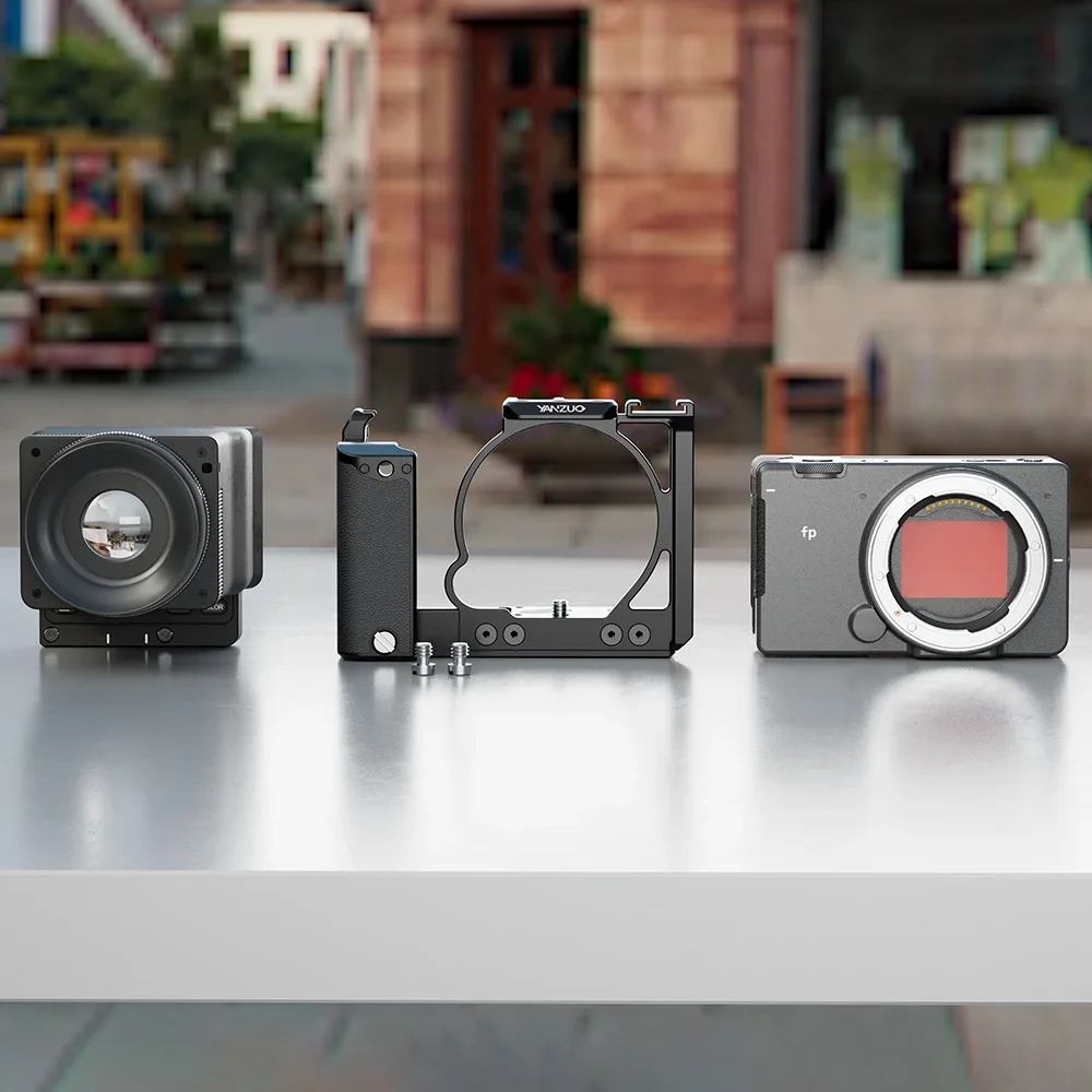 YANZUO Metal Cage for Sigma FP/FPL Camera: Durable Protective Frame with Quick Release Plate & 1/4"-20 Screw Mount - Image 3