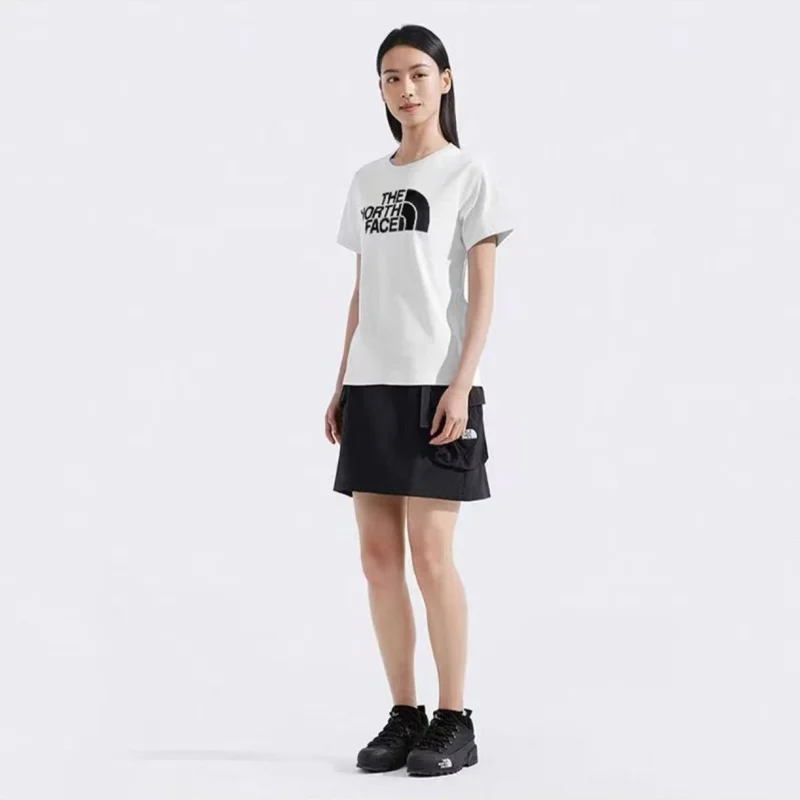 THE NORTH FACE Women Casual Short Sleeve Top Tee T-shirt Lightweight Anti Sweat Daily Wear Outdoor Sports Summer Fashion