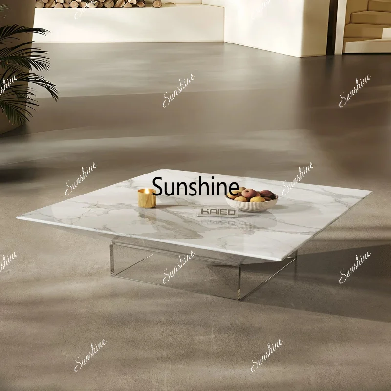 

High-end suspended coffee table living room home light luxury modern simplicity