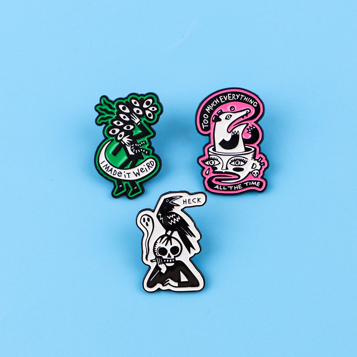 Weird Art Enamel Pins 