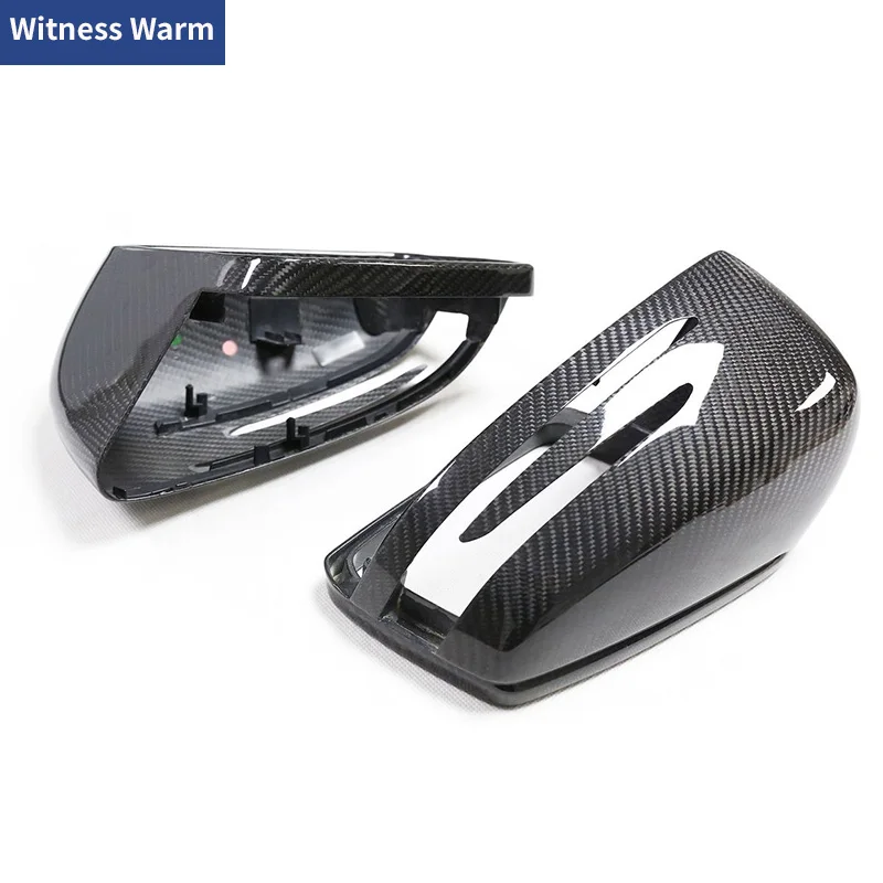 Car Rear View Mirror Cover Caps Carbon Fiber forged For Benz CLA Class W117 C117 2014-17 Side Mirror Shell Replace style