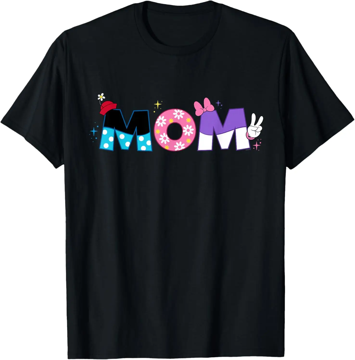 Minnie Mouse And Daisy Duck Mom Mother’S Day Birthday T-Shirt Summer Short-Sleeved Breathable Sweat-Wicking Versatile Fashion
