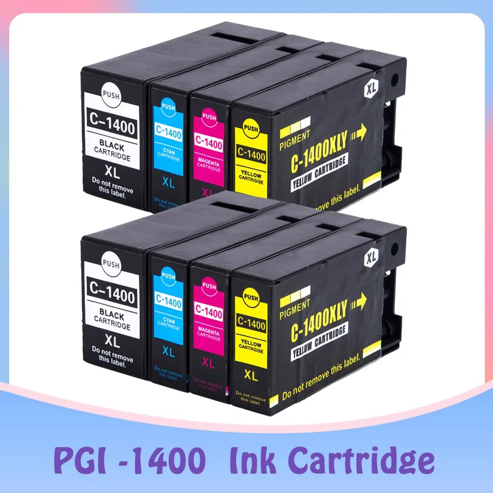 Cartucho de tinta Compatible con PGI-1400XL, tinta completa para impresoras Canon MAXIFY MB2340, MB2040, MB2140, MB2740, PGI 1400, PGI1400 XL