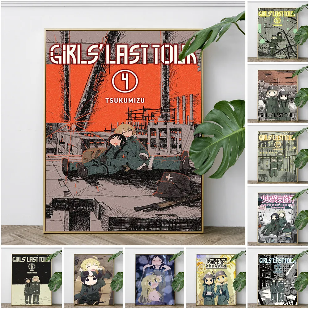 

Girls Last Tour Anime Poster Cartoon Manga Character Print Art Canvas Painting Home Decor Wall Picture