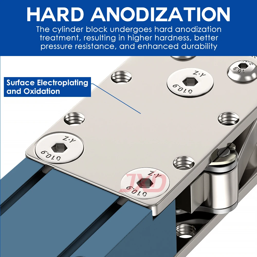 JXD Integrated Sprue Fixture Cylinder for Tiantian Manipulator - 1615S/2015D Single/Double-Acting Gripper, Pneumatic Accessory