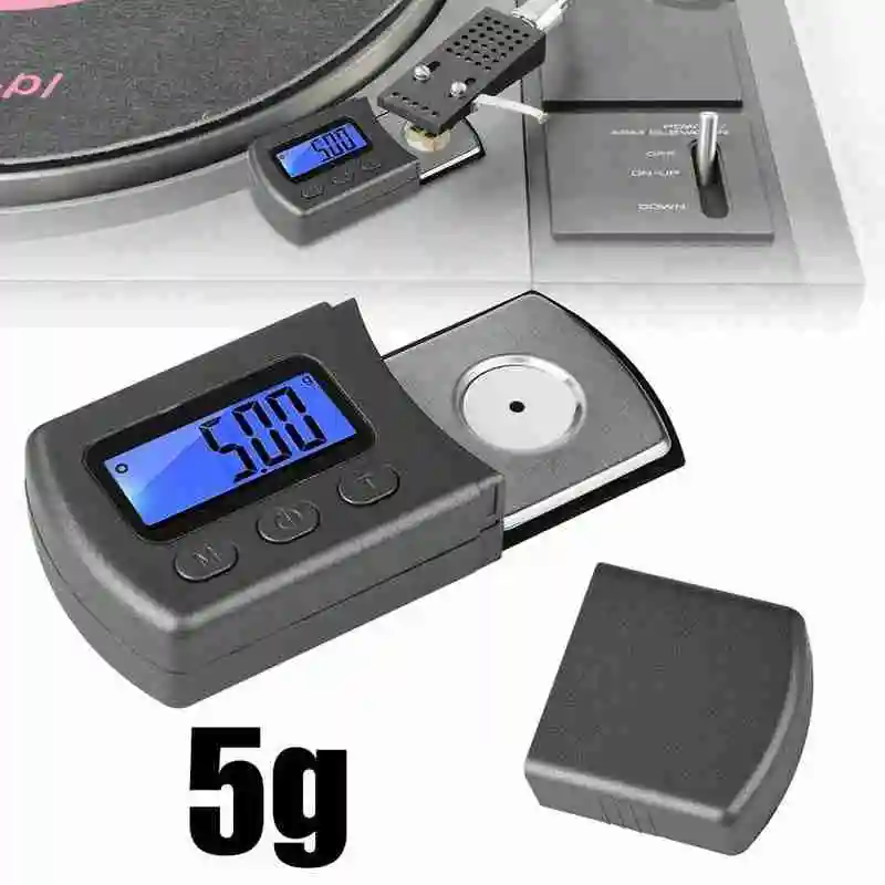 Digital Turntable Stylus Force Scale Gauge High Precise 0.01g Backlight LCD Scale For LP Vinyl Record Jewelry