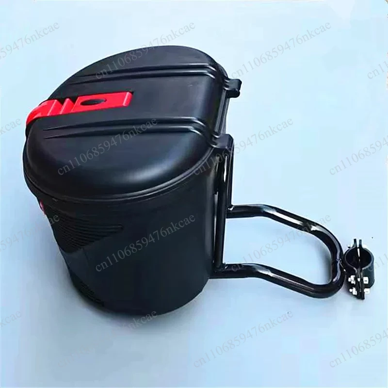Waterproof storage basket with lock, universal installation before and after, sturdy and thickened load-bearing bracket