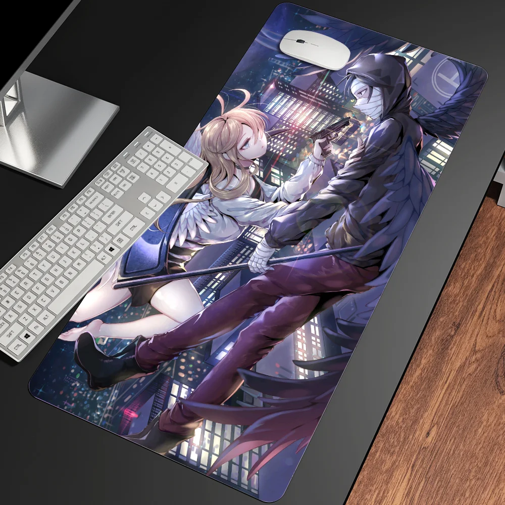 Non-Slip resistente ao desgaste Gaming Mousepad, Mat Teclado, Laptop Desk Mat, Notebook, Acessórios Teclado, Matando Anjos, XXL