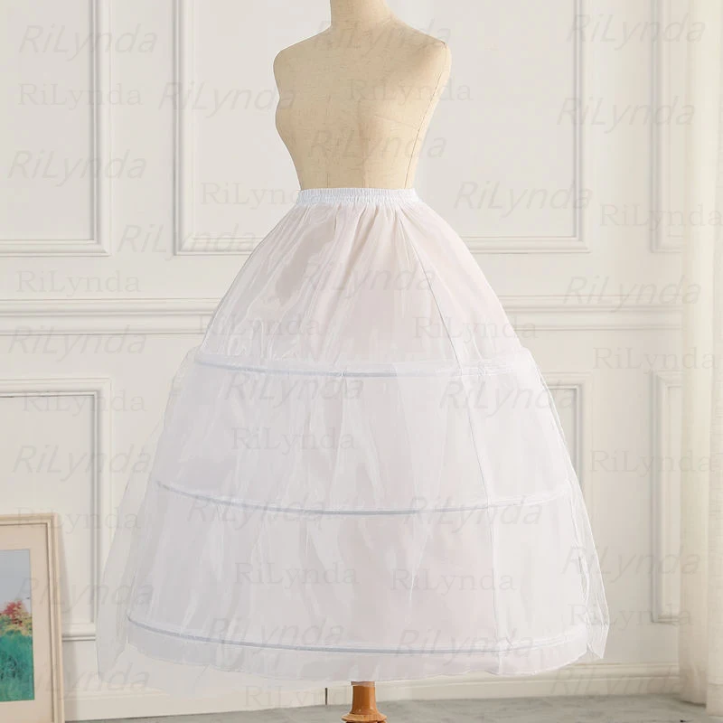 Neuankömmling 3 Hopps Ballkleid Petticoat Unterrock Hochzeit Brautkleid Jupon Mariage Halka Rockabilly mit Tüll – Detail 3