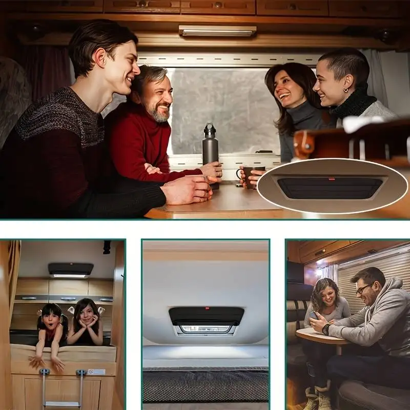 

1Set Foldable Caravan Camper Trailer Window Shade Waterproof Blackout Ventilation Cover UV Rays Protection Fan Vent Cover