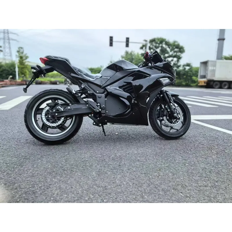 Xiangyin Factory دراجة نارية كهربائية مخصصة 200 كم/ساعة دراجات رياضية عالية الأداء مع محرك 12000 وات ونموذج جهد 72 فولت V6