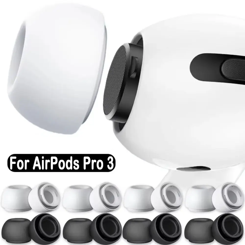 

Silicone Ear Pads For AirPods Pro3 Ear Caps Tips Buds Rubber Eartips Soft Earbuds Covers Accessories For Apple AirPods Pro 3
