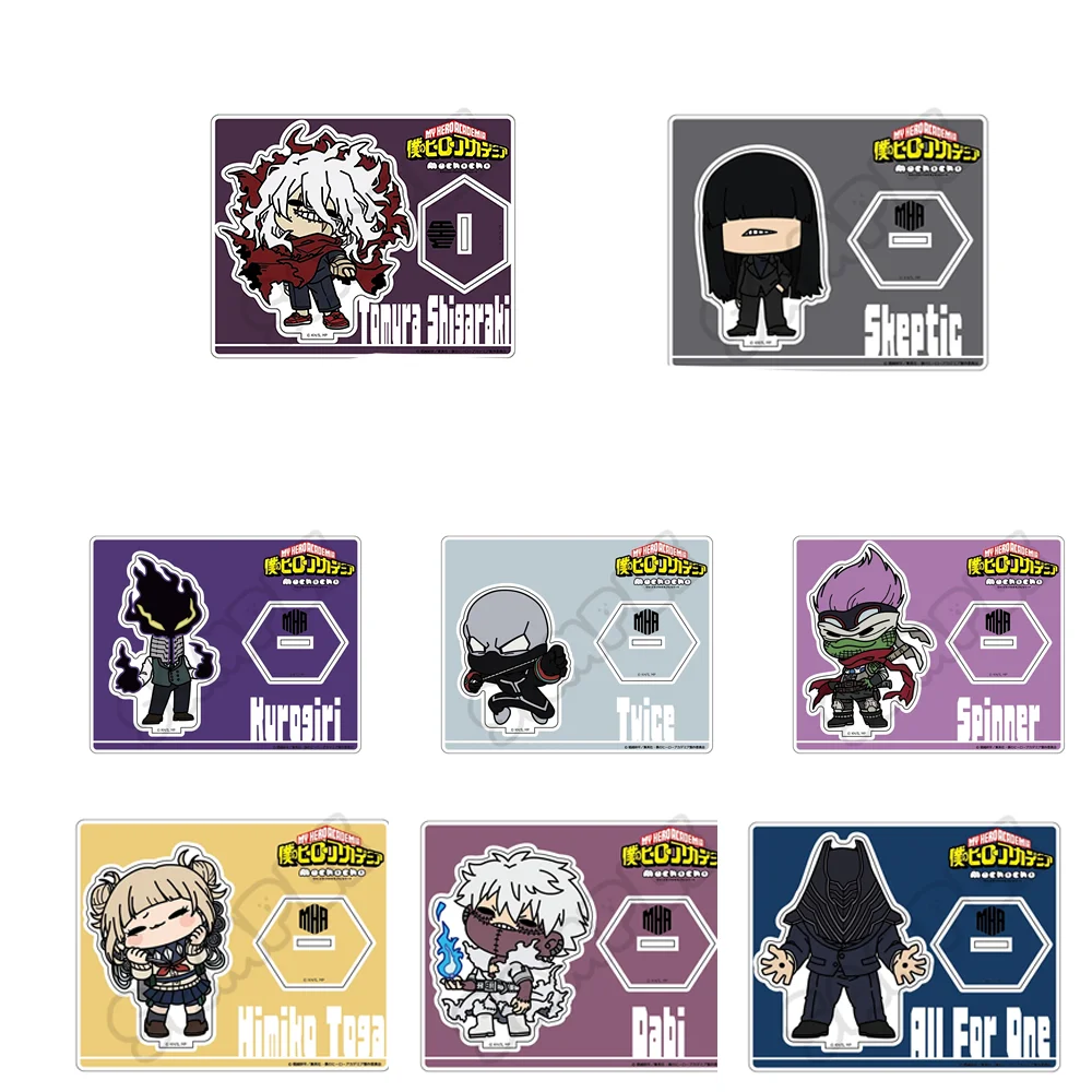 Ornamentos de suporte acrílico fofos AnimeMy Hero Academia Ashiro Mina Kaiju No. Suporte para 8 figuras para presentes de Halloween Suporte para figuras