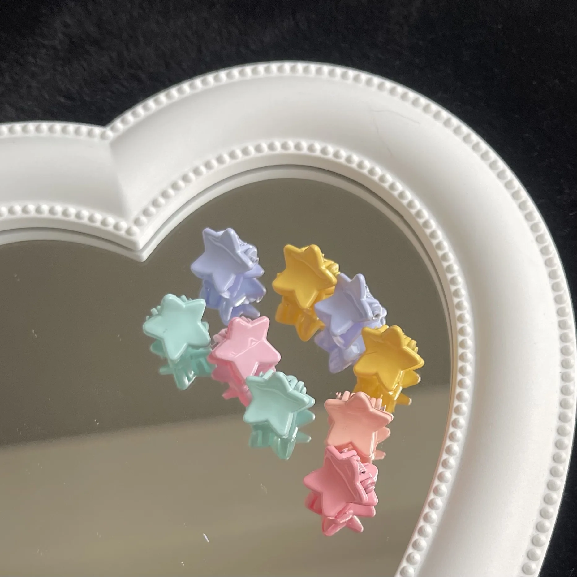 20 Pcs/Lot Small Colorful Star Hair Claws Mini Barrettes Hairpin Claw Clip For Women Girls Accessories