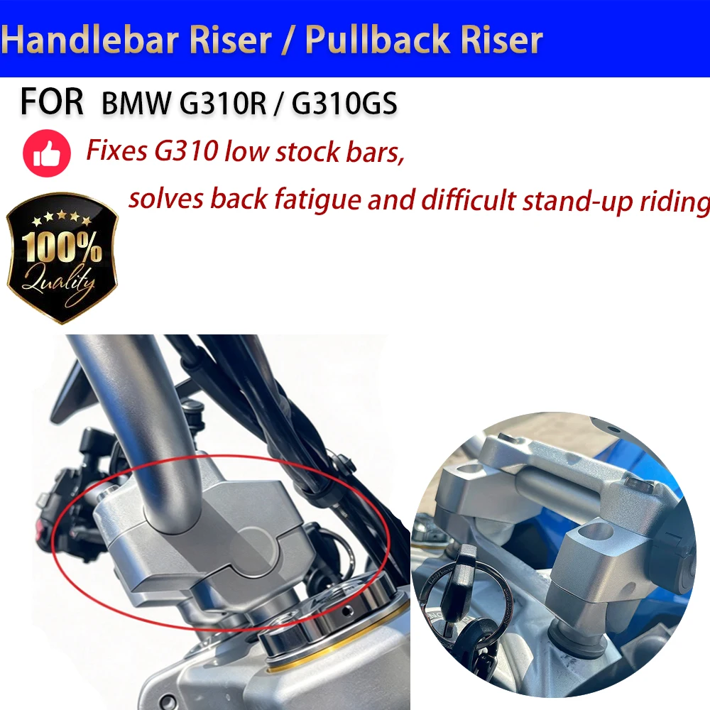 For BMW G310R G310GS Handlebar Riser Pullback Elevador Manillar Moto Accesorios Moto