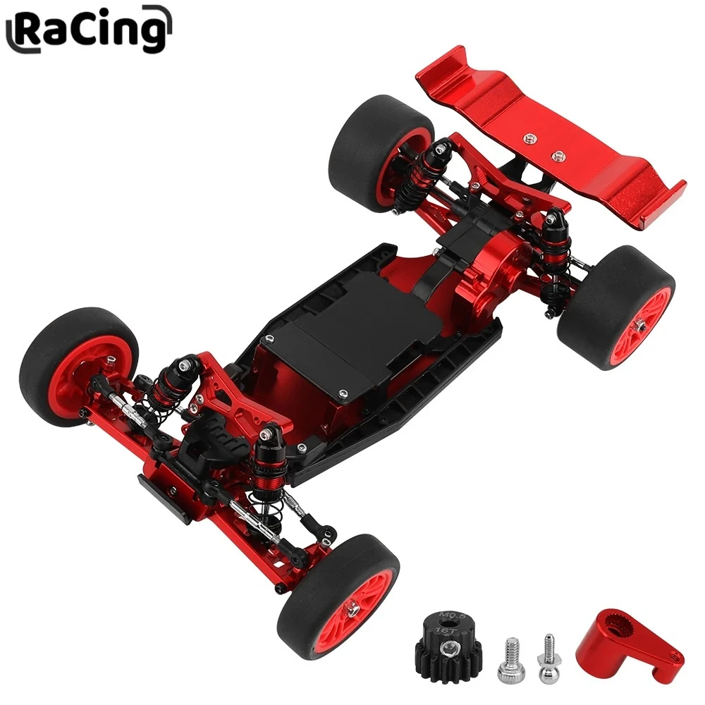 

Plastic & Metal RC Car Chassis Frame with Links Wheels Gearbox DIY Upgrade Parts for LOSI 1/24 Micro-B 2WD Buggy
