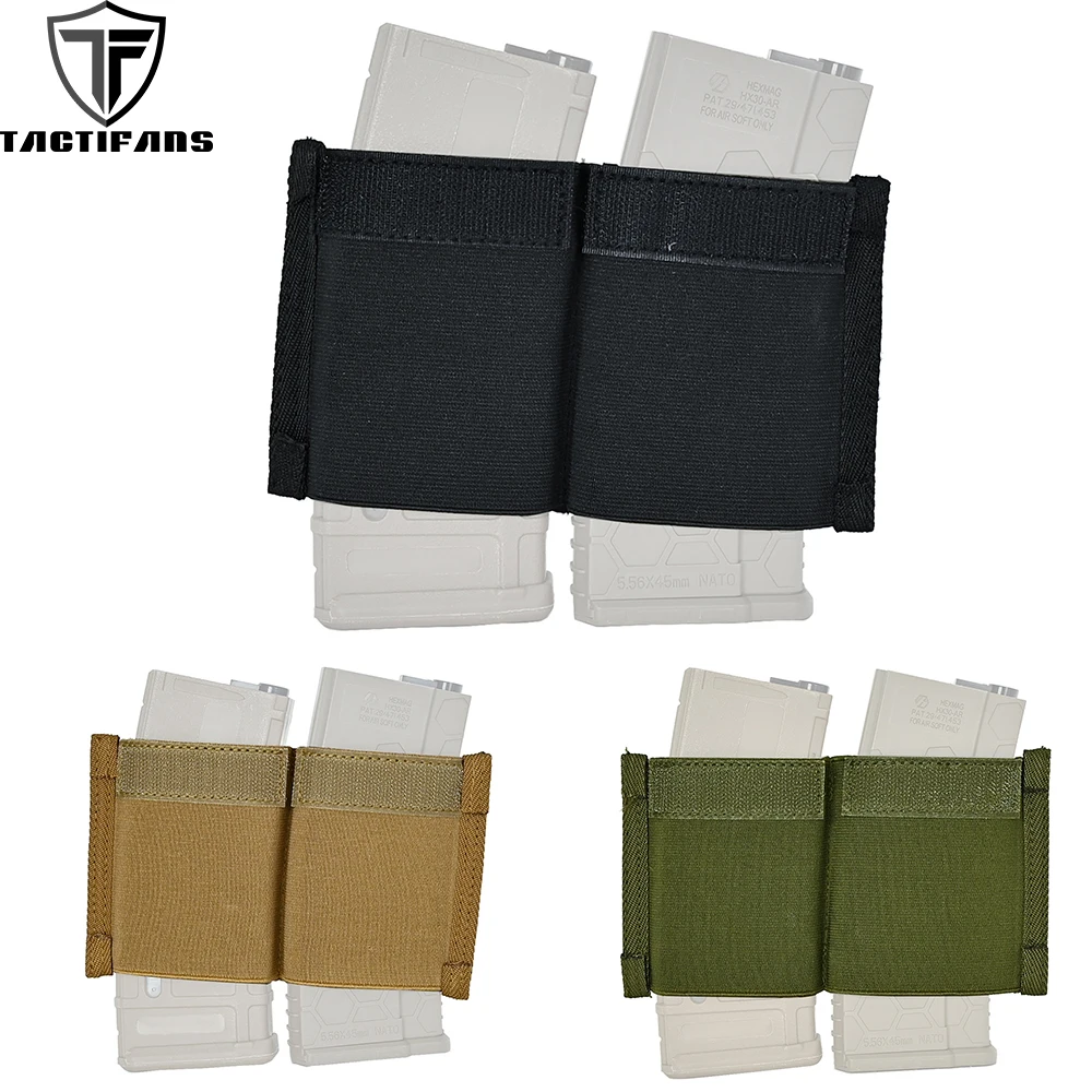 7.62 Double Magazine Insert Pouch 7.62 Elastic Insert For Micro Fight MK3 MK4 Chest Rig  Built-in Magazine Holder Hunting