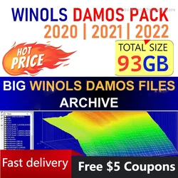 WINOLS 빅 팩 Damos 팩 아카이브 자동차 수리 2020-2021-2022 | 자동차 칩 튜닝 OLS + Mappacks-총 크기 93 GB - 93 GB