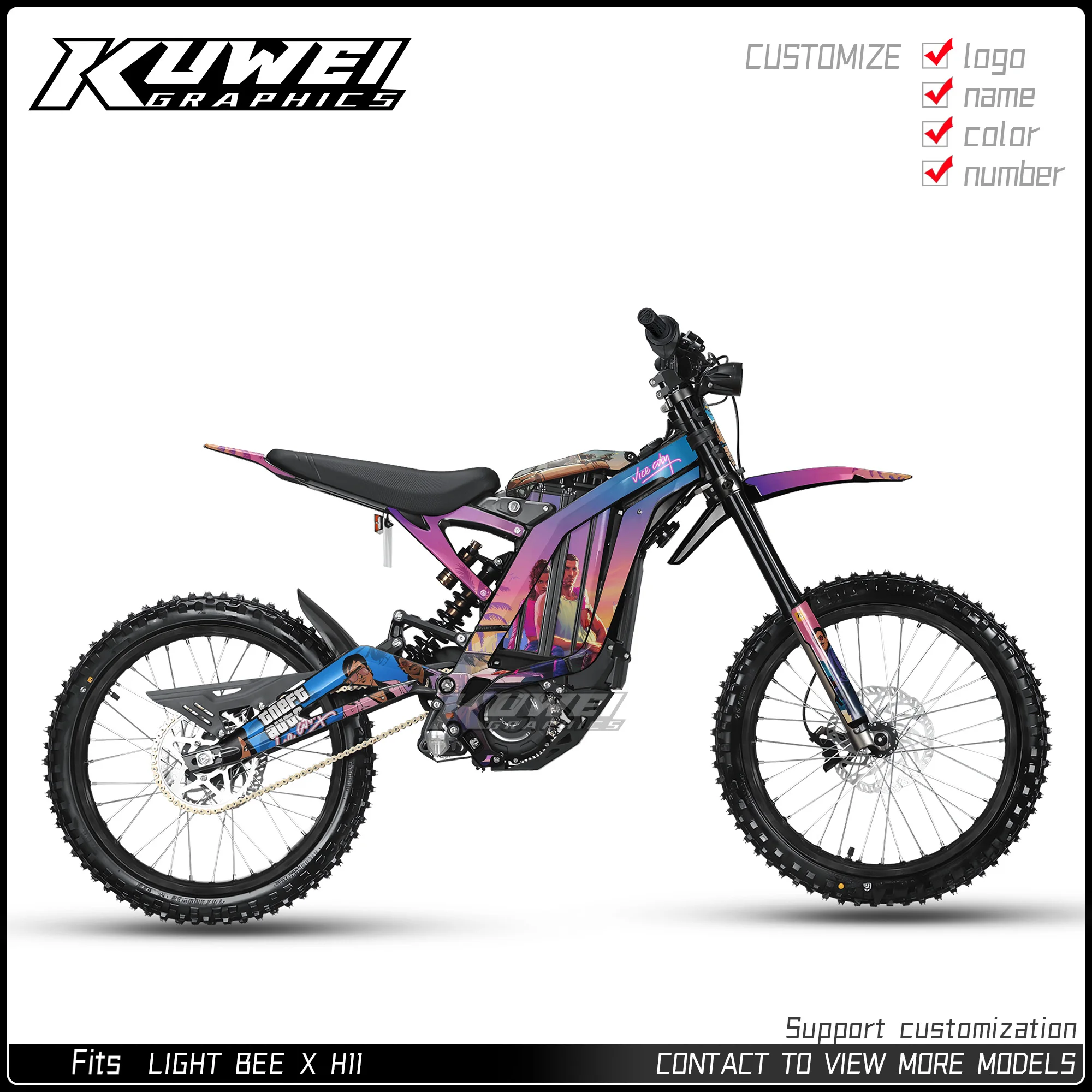 Suitable for Surron Light Bee X Graphics Kit Decals Kit Sticker H11