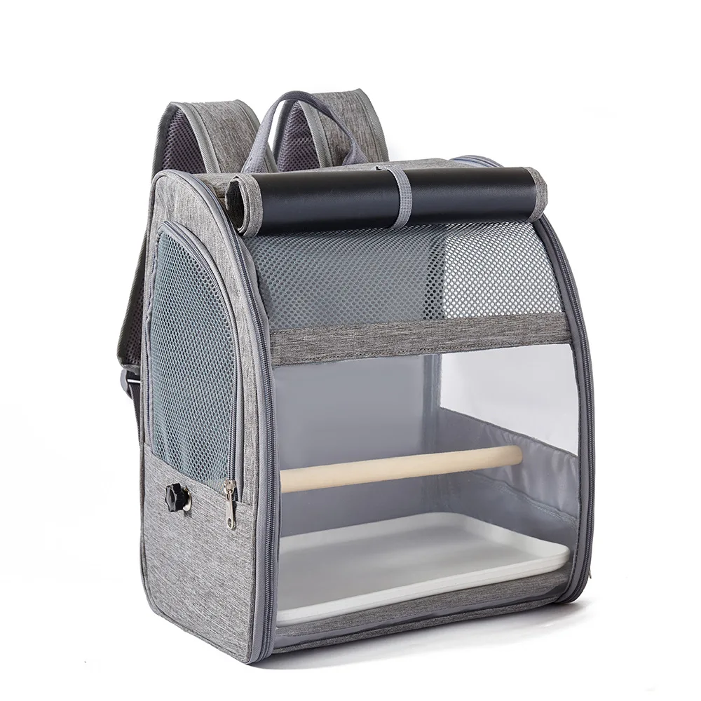 

Birds with outdoor backpacks, portable transparent bird shoulder bags, parrots, pigeons and other small pets,