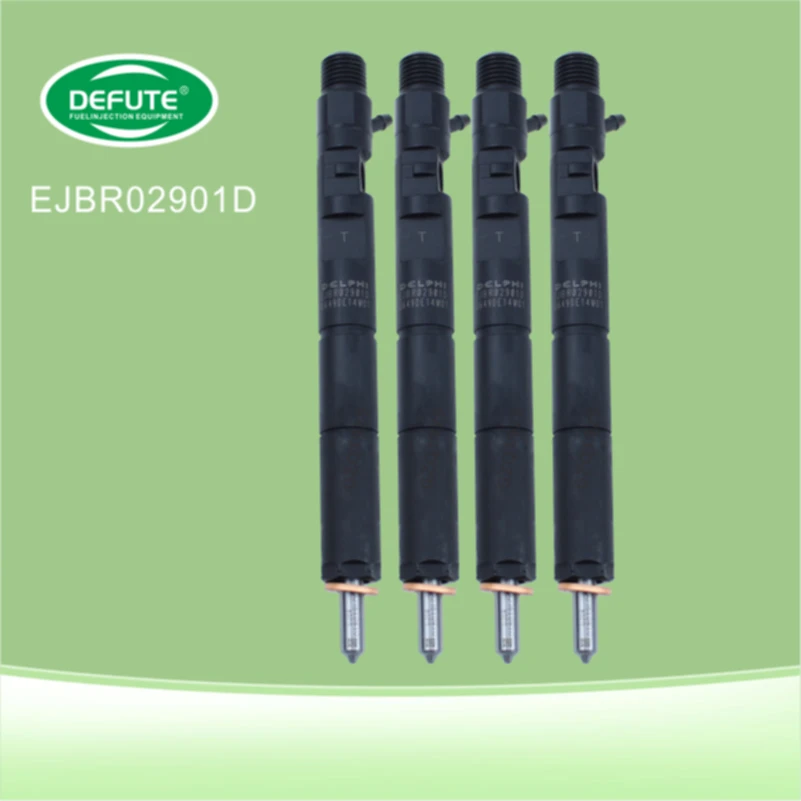 4 Piece Delphi EJBR02901D Diesel Injector For Hyundai Terracan Kia Fiesta Sedona 2.9 33800-4X800 338004X800 GZQ2029