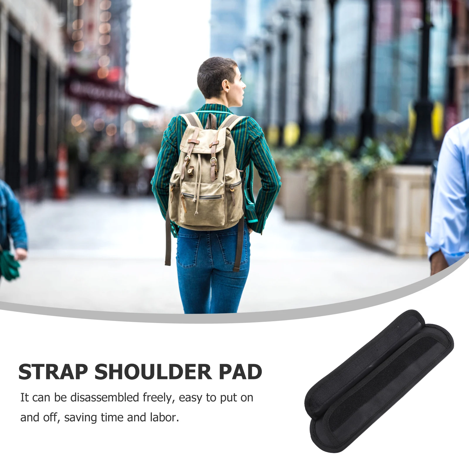 

EVA Oxford Cloth Shoulder Strap Pads for Backpack Laptop Camera Bag Replacement Cushion Comfort Straps Adjustable Detachable