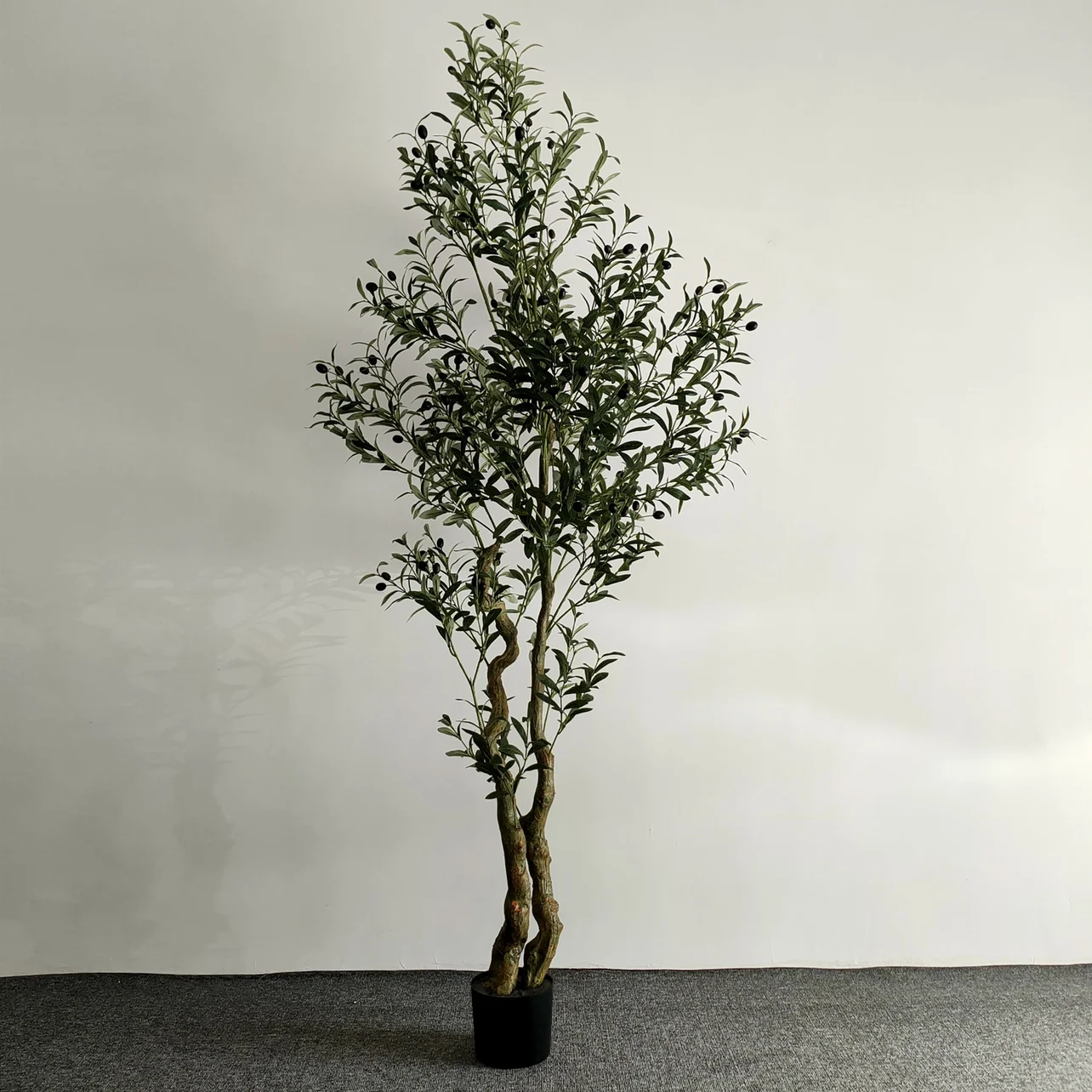 

Artificial Olive Tree 210cm Fake Plants Modern Living Rooms Office Floor Decor Garden Nearly Natural Silk Tree Housewarming Gift