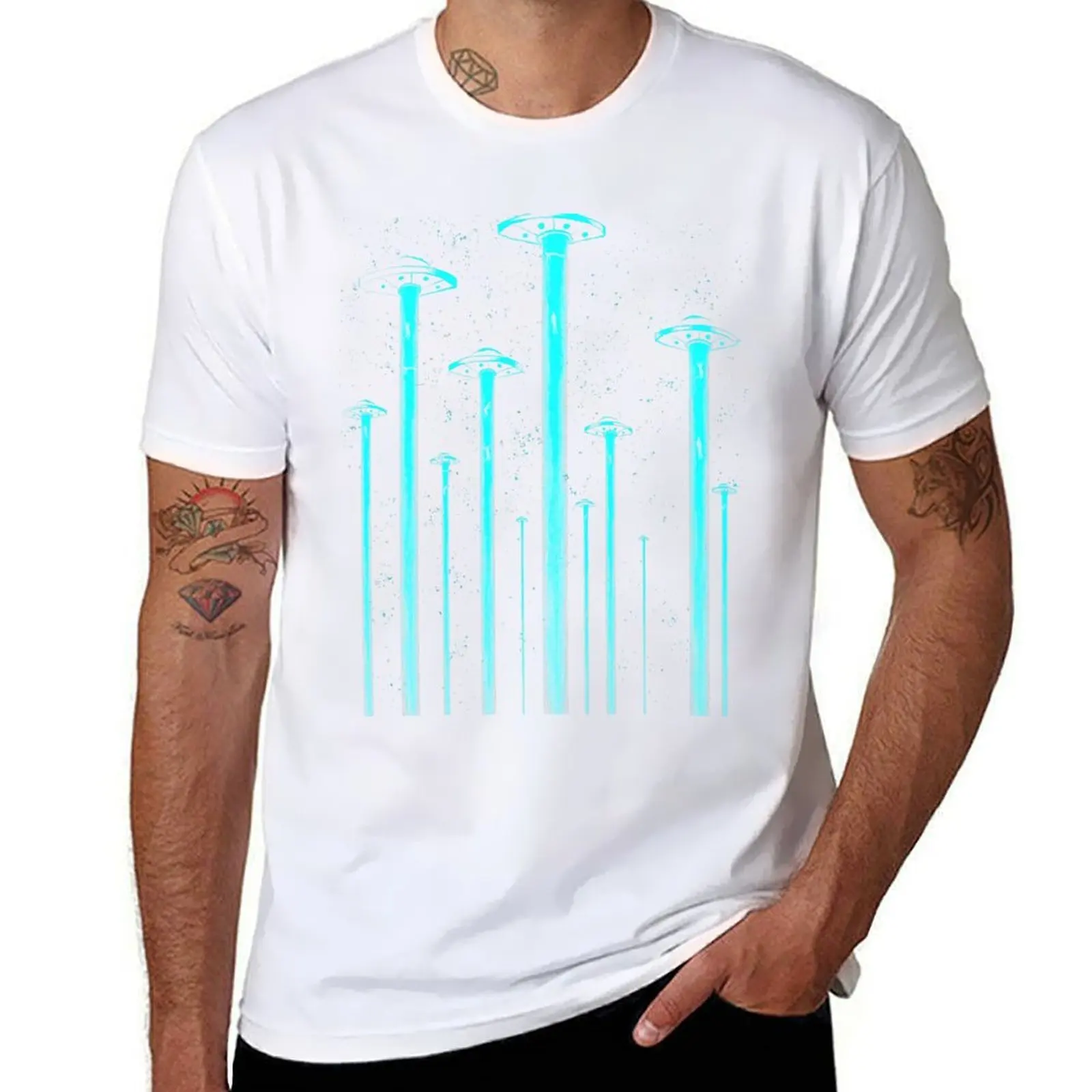 ufo steal people T-Shirt t shirts for man slim fit t shirt custom print T-Shirt