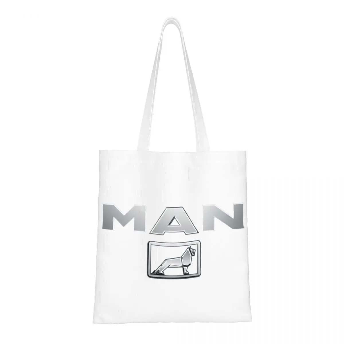 Custom Truck Driver Shopping Canvas Bag Women Recycling Groceries Truck Bus Tote Shopper Bags