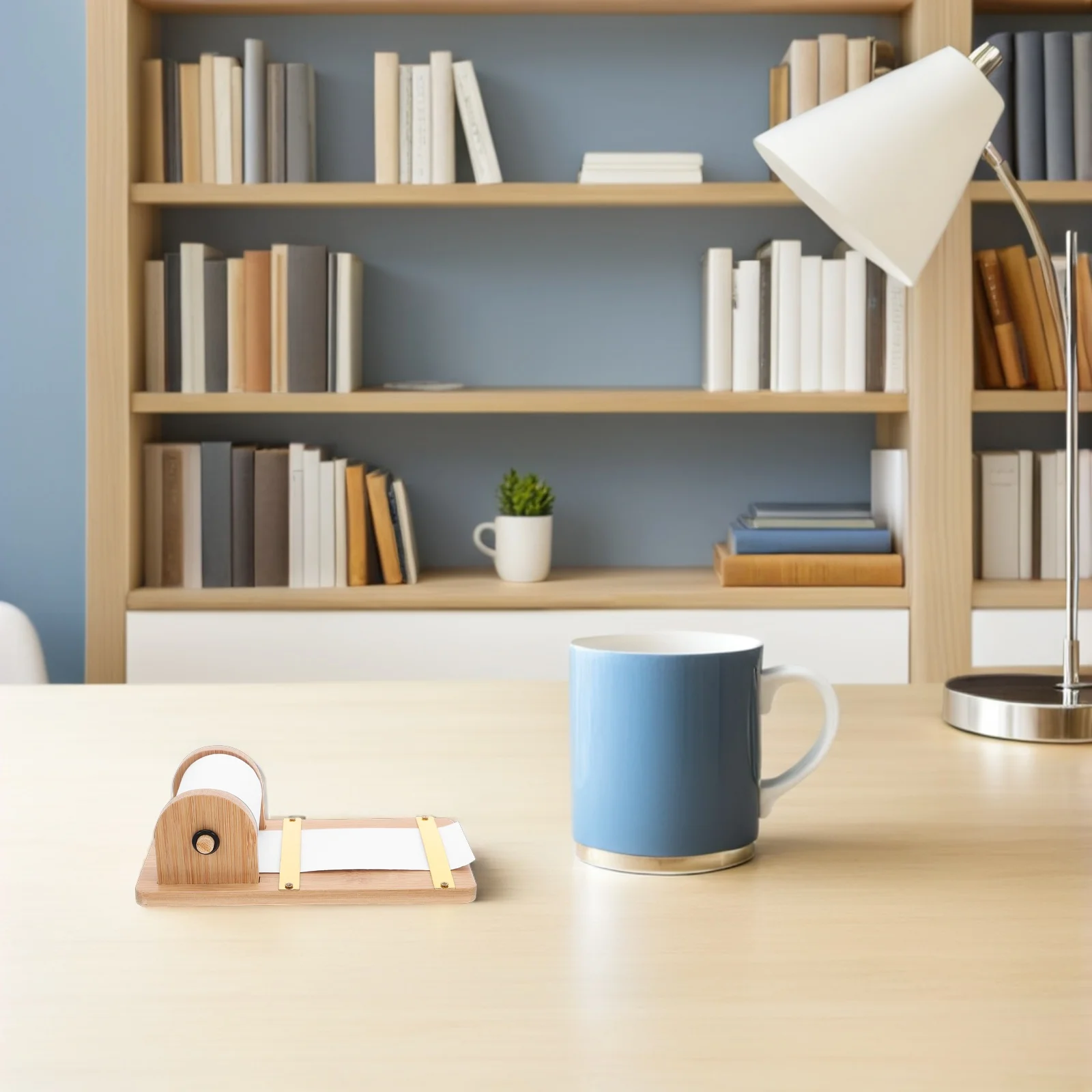 

Wooden Holder Work Desk Desktop Stationery Storage Memorandum Office