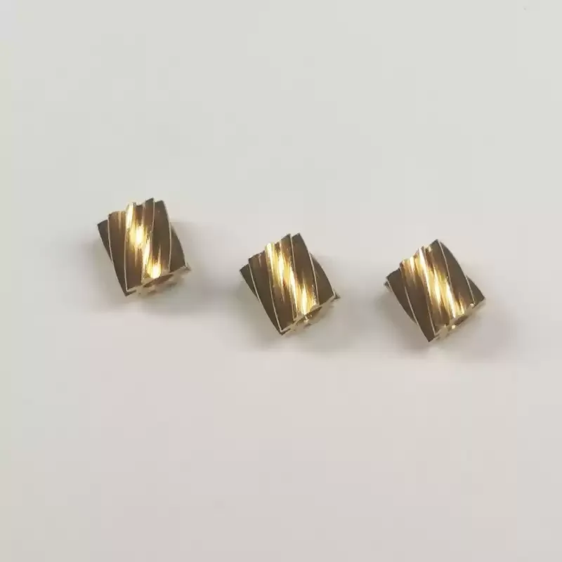 2pcs/lot 0.4 module 9-tooth helical gear small module model for cylindrical metal motor shaft gear