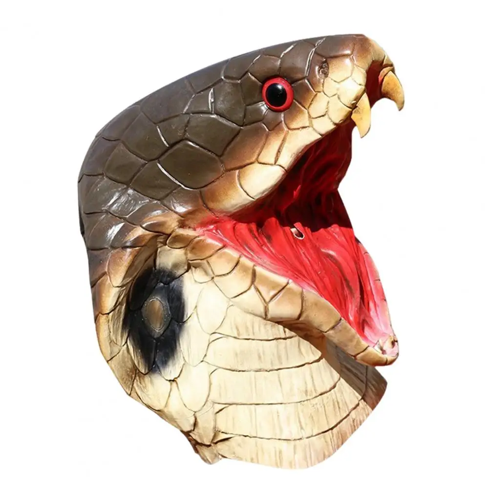 

Snake Themed Masquerade Masque Masque Realistic Head Masque for Halloween Cosplay Carnival Parties Party for Snake