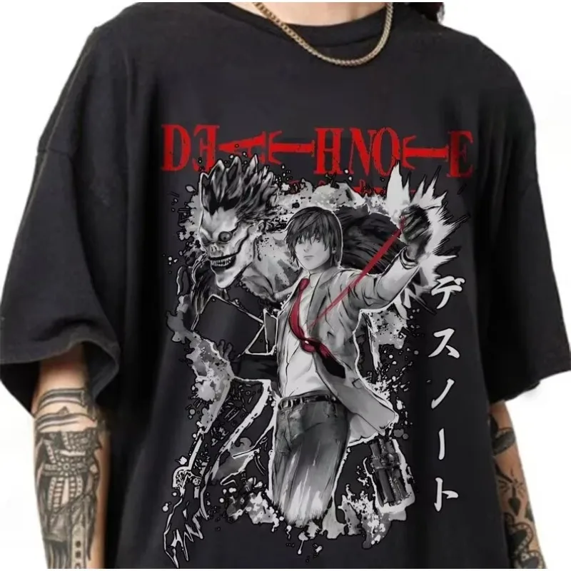 Neutral Anime Manga Shirt Anime Enthusiast Pattern T-shirt Top Japanese Gift New Popular Fashion Special Death Note T-shirt