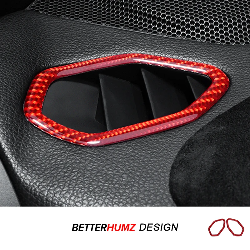 Für Subaru BRZ/Toyota GR86 2021-Carbon Faser Dashboard Seite Air Vent Outlet Trim Aufkleber Auto Innen Tuning zubehör