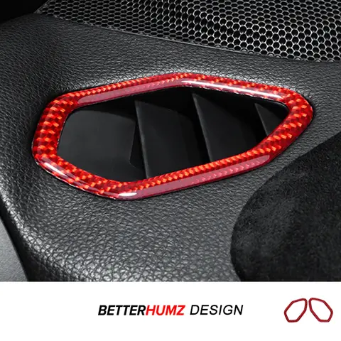 For Subaru BRZ/Toyota GR86 2021- Carbon Fiber Dashboard Side Air Vent Outlet Trim Stickers Car Interior Tuning Accessories