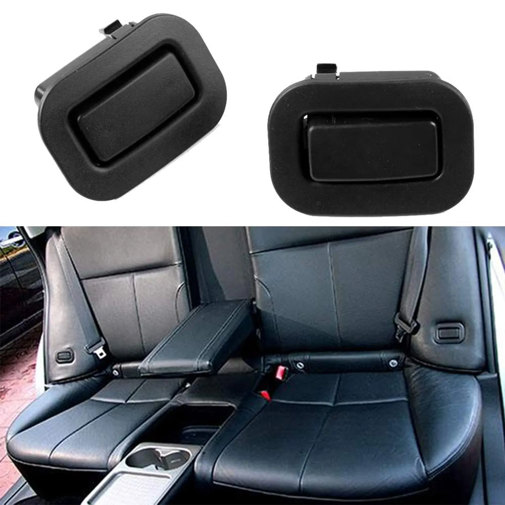 ABQB-For Subaru Forester 2009 2010 2011 2012 2013 Rear Seat Recliner Button Switch Black 64328AG001JC 64328AG011JC - view 4