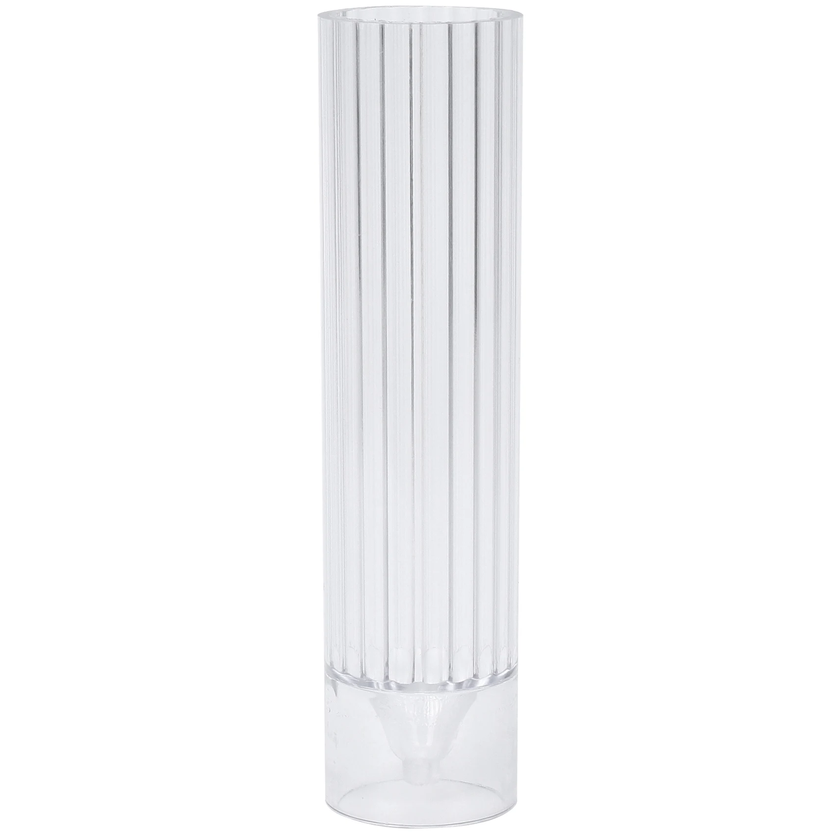 BAAG-Pillar Candle Mold Cylinder Rib Plastic Candle Molds 6 Inch For Candle Making DIY Handmade Candles