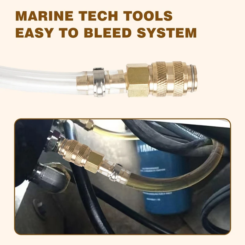 

B0a-tHydraulic Steering Bleed Kit for Seastar Hydraulic Steering Fluid Filler Tube Kit for All Outboard, Sterndrive &