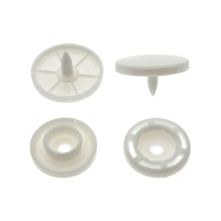 China Factory Four Parts 1414 PP Snap Fastener 14mm Plastic Snap Button