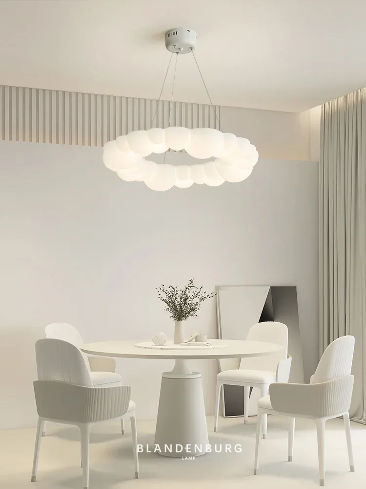 Nordic Creative Bubble LED Ceiling Light Cream Style Modern Simple Pendant Light Living Room Dining Room Bedroom Home Decoration