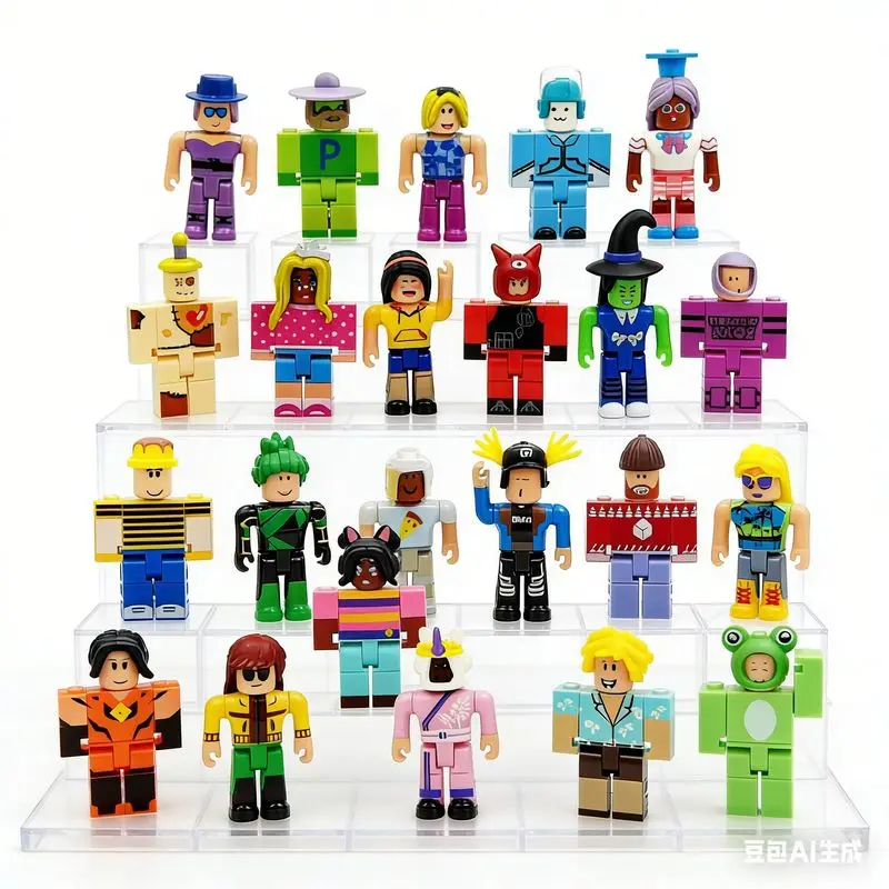 

24 фигурки персонажей Roblox, коллекционные фигурки из виртуального мира, украшения для рабочего стола, в коробке, для детей, игрушки