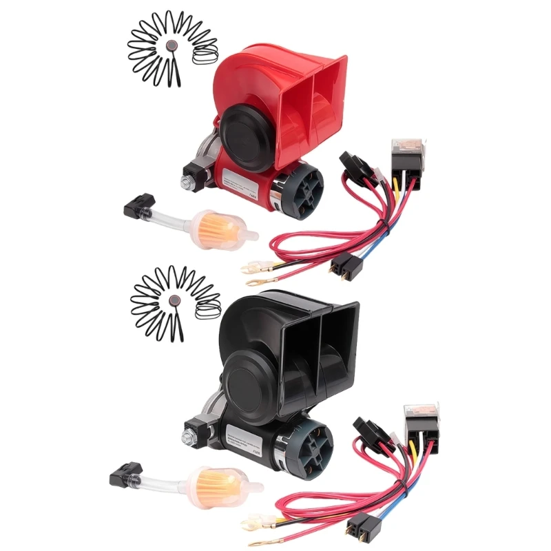 Corrosion Resistant Air Horn and Button for Outdoor Use Delivering 120dB Loud Signals